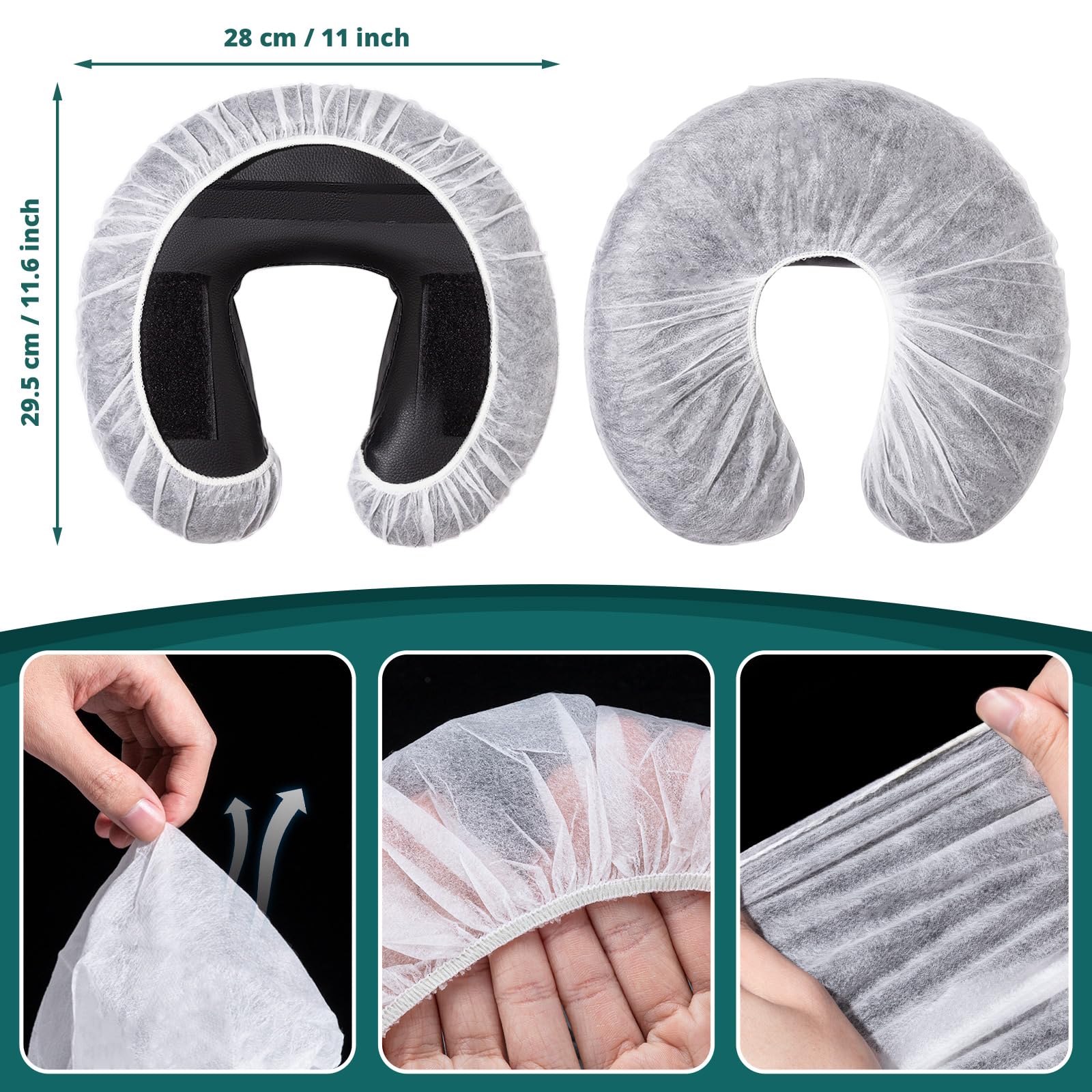 Noverlife universal-size face-rest cover fits massage tables and chairs