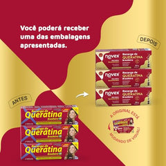 NOVEX Keratin Recharge close-up on damp hair during application for reconstruction