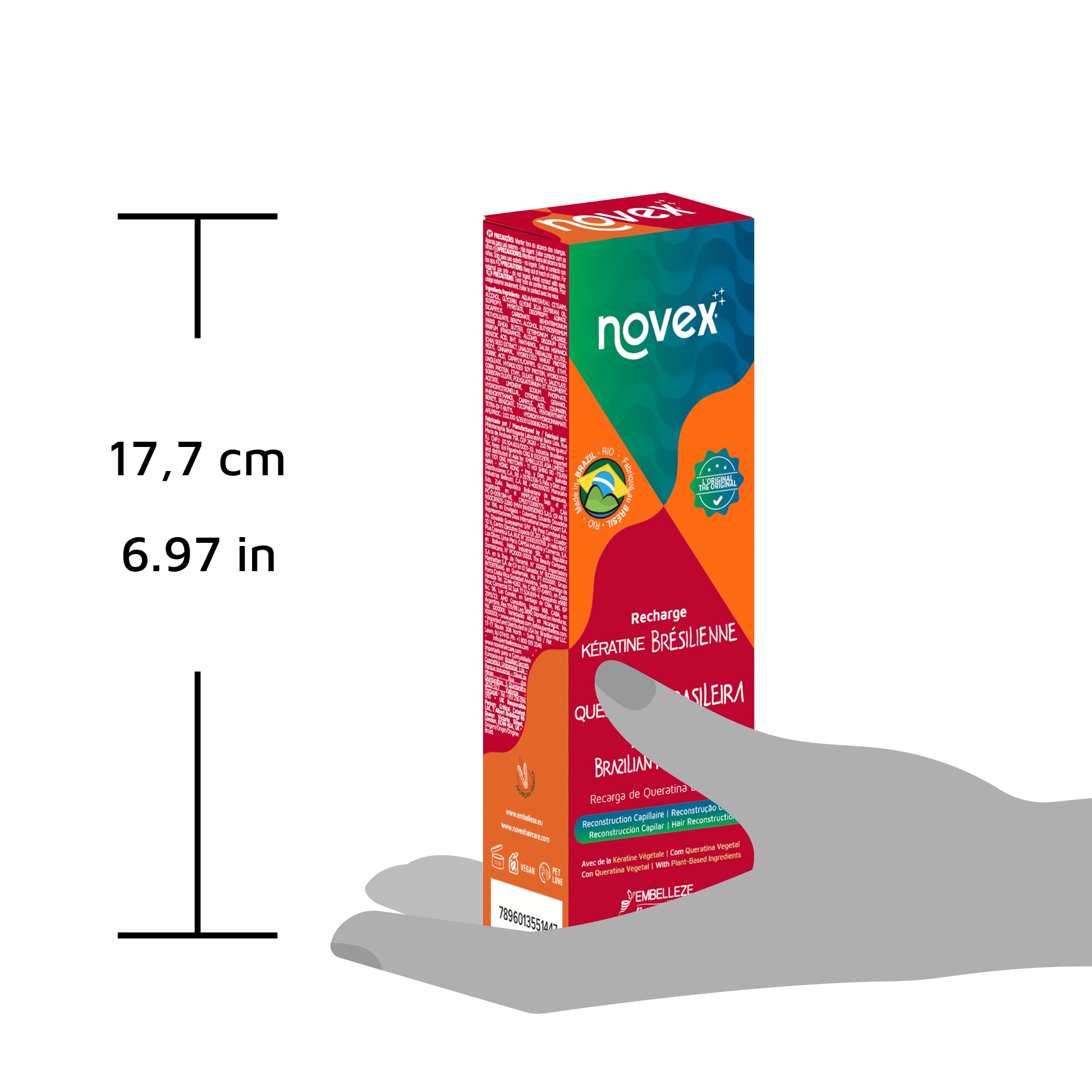 NOVEX Keratin Recharge Leave-In in styling routine for long-lasting frizz reduction.
