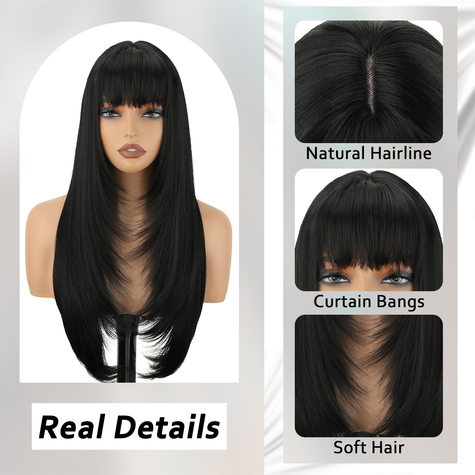 NOVFLKW heat-resistant fiber close-up highlighting durable styling.