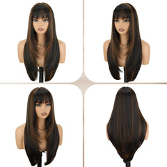 NOVFLKW realistic scalp wig for natural part and seamless blend.