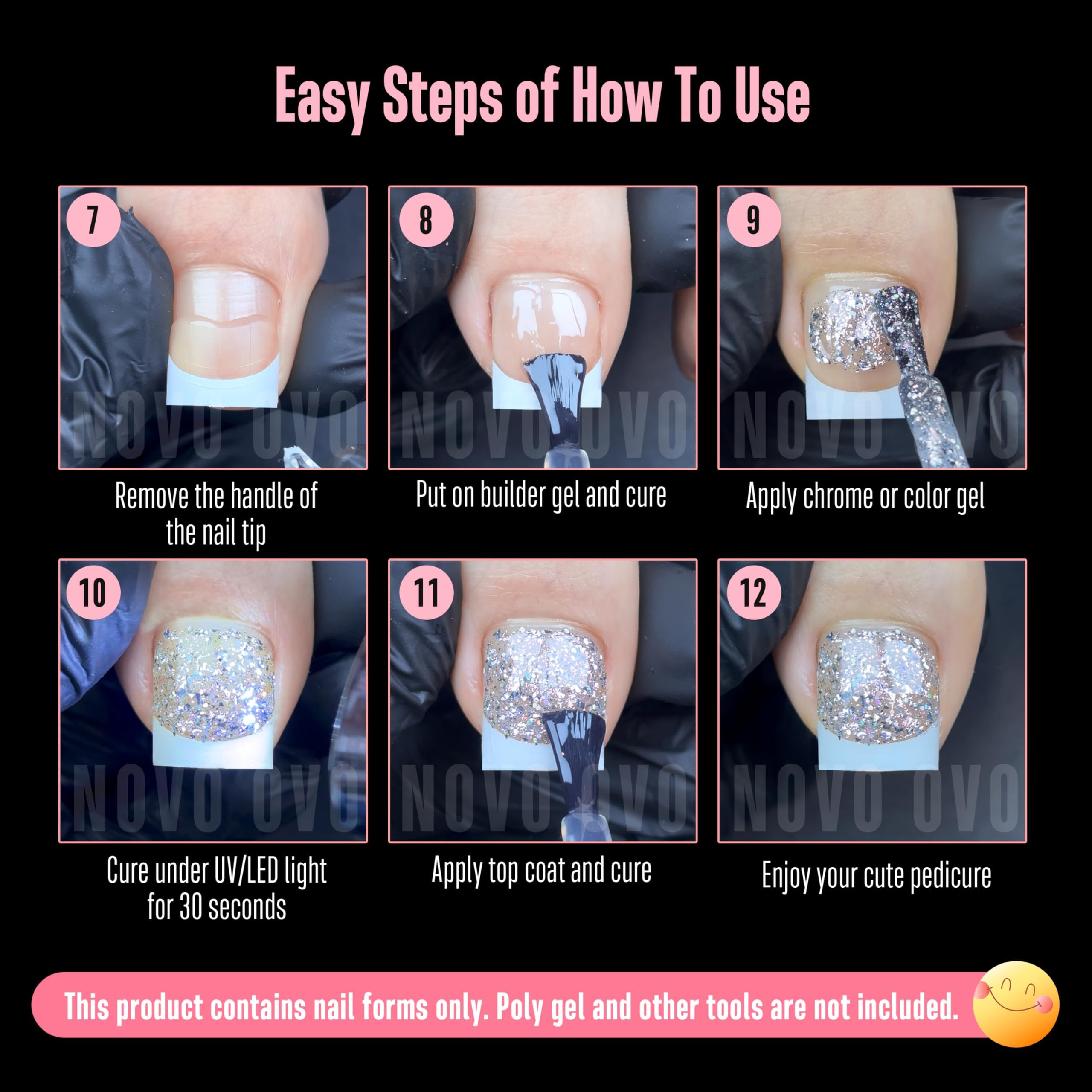 NOVO OVO big toe tips provide secure fit for wider nails