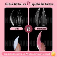 NOVO OVO cat claw dual form five thumb sizes fit wide nails