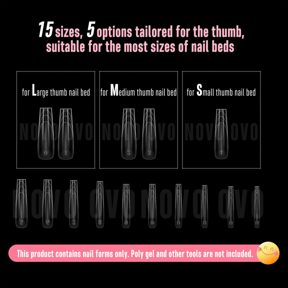 NOVO OVO curved-nail-bed design supports curved nails finishing.