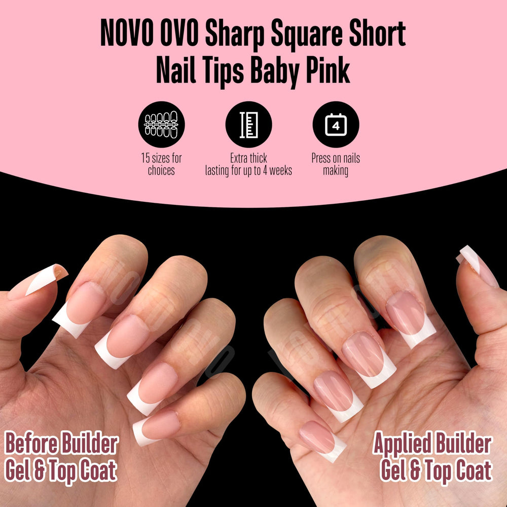 NOVO OVO soak-off design enables easy removal with minimal filing