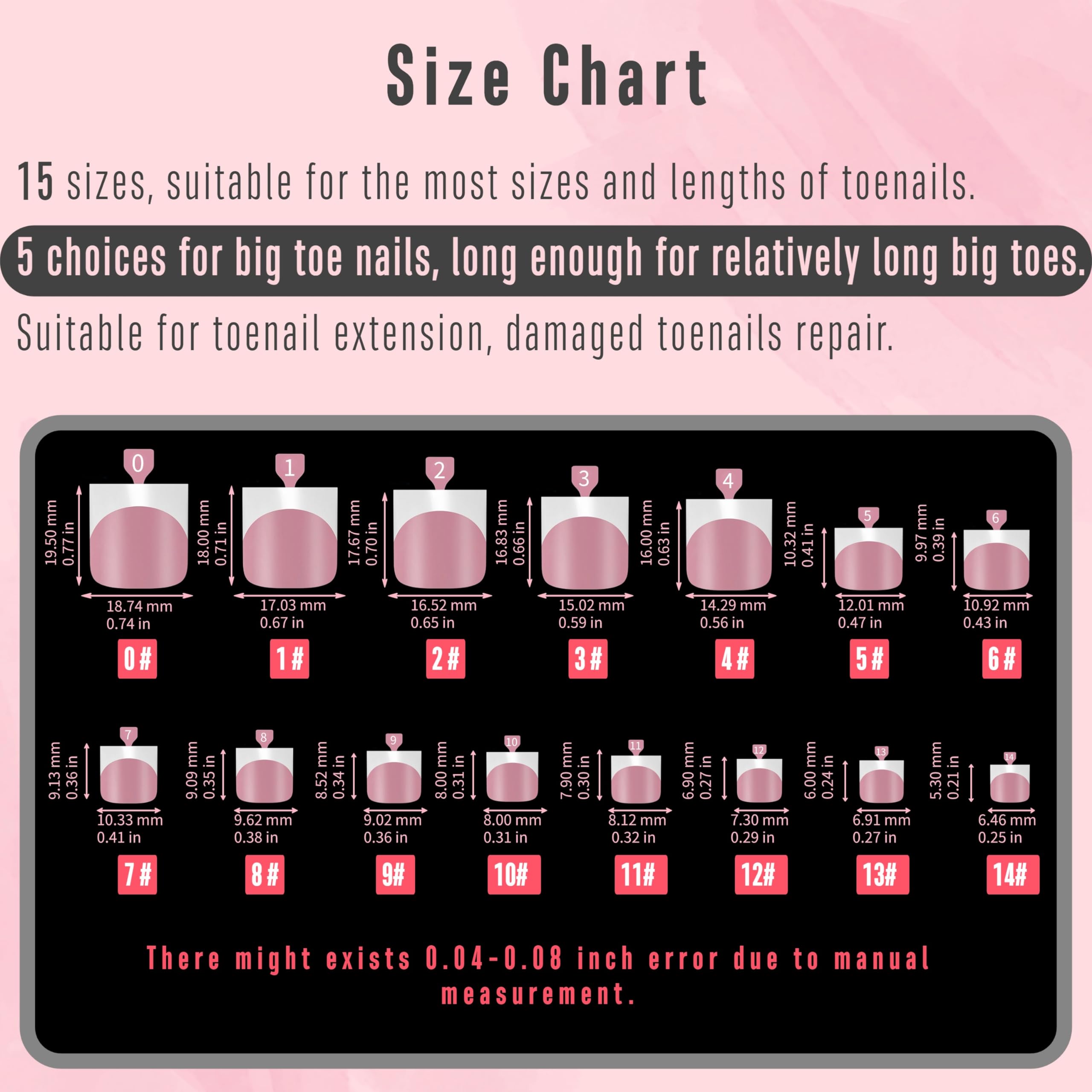 NOVO OVO nail tips ideal for open-toe sandals and summer looks.