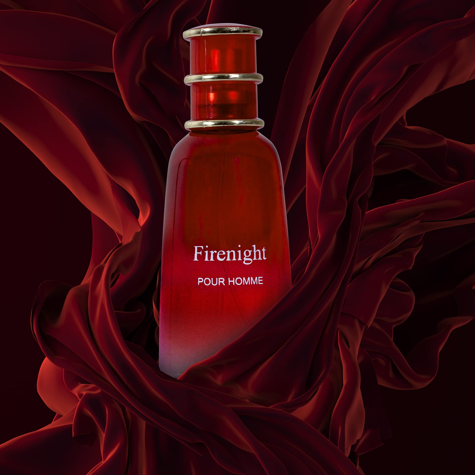 NovoGlow Firenight notes pairing cedar and sandalwood for a masculine edge.