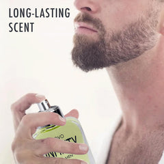 NovoGlow Infinity for Men middle-notes image emphasizes sage and botanicals