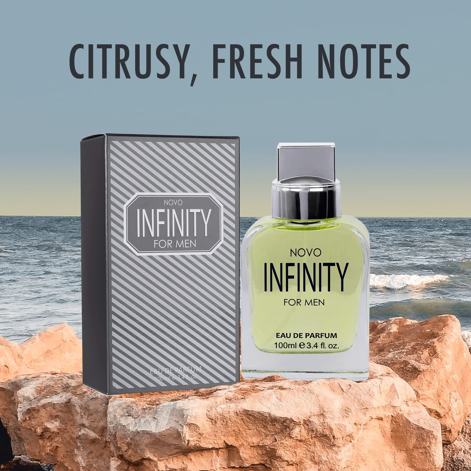 NovoGlow Infinity for Men packaging gift-ready presentation appeals to gift shoppers