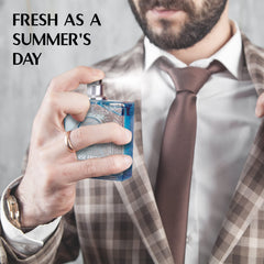 NovoGlow Verse Fresh spray in use delivering crisp aroma