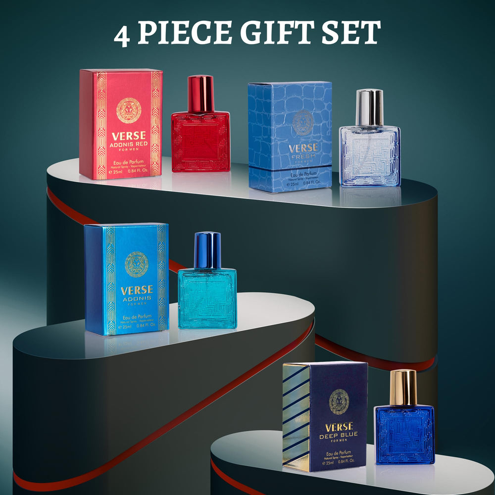 NovoGlow Verse Gift Set 25ml tubes showcased on a stylish gift box.
