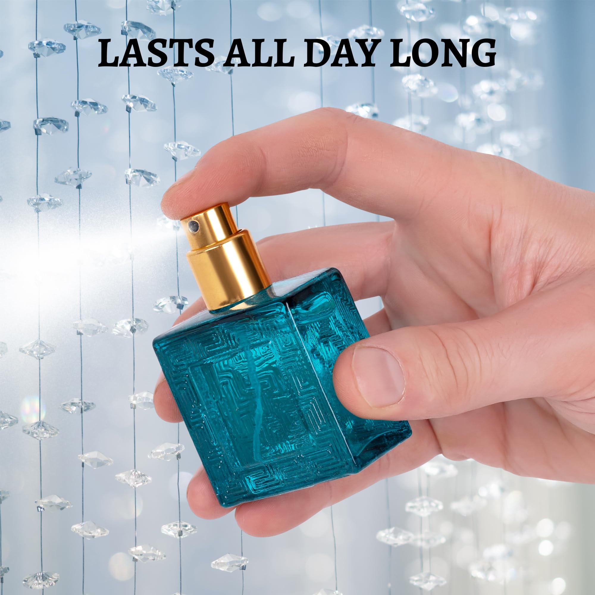 NovoGlow Verse travel-size display highlights convenient on-the-go fragrance option.