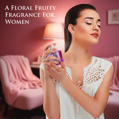 NovoGlow Verse Pink Crystal Intense label detail hints at luxurious fragrance branding.