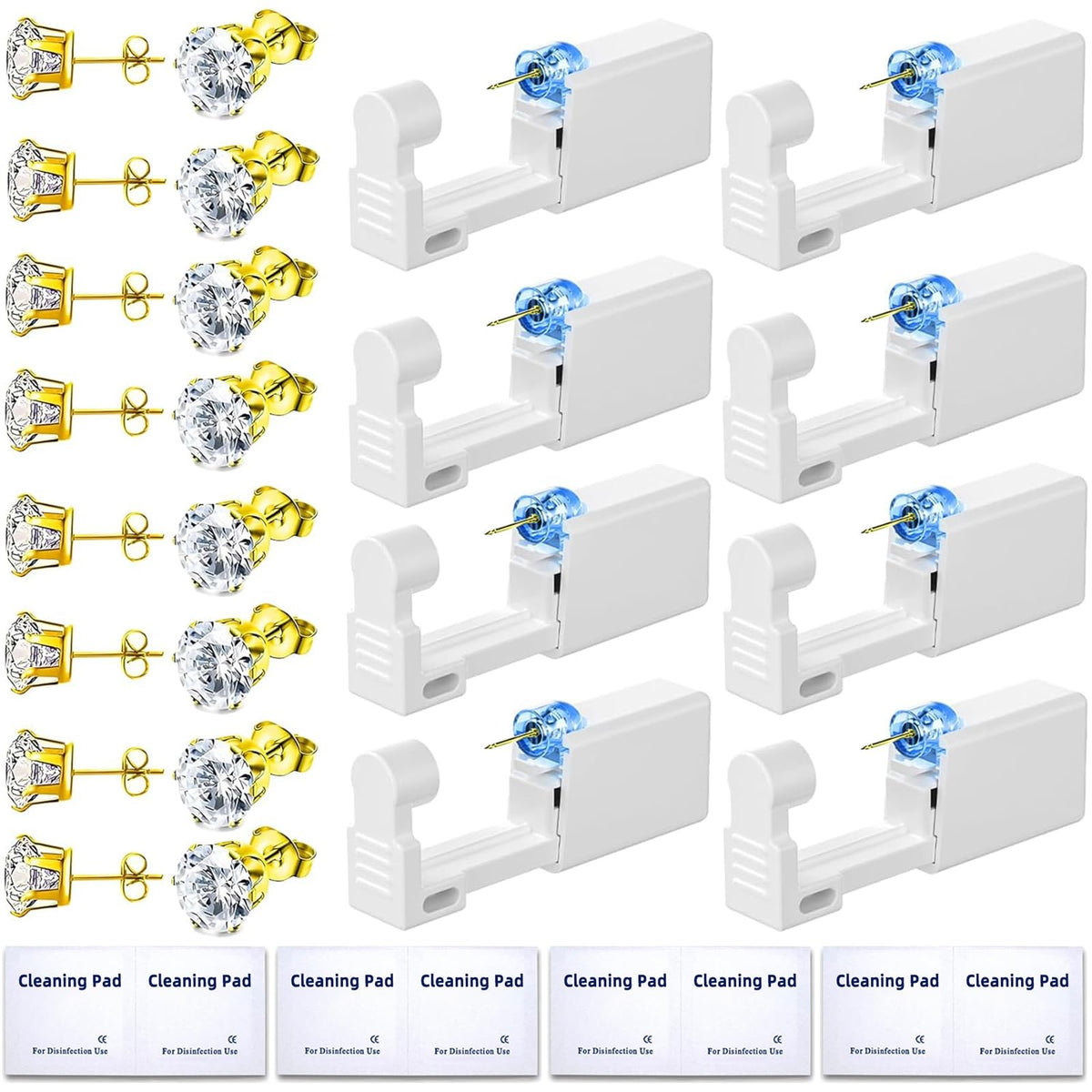 Novopiercing 24-pcs ear piercing kit box for home use and beginners
