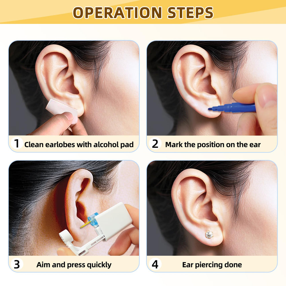 Novopiercing 316L stainless steel ear studs for durable wear