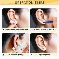 Novopiercing 316L stainless steel ear studs for durable wear