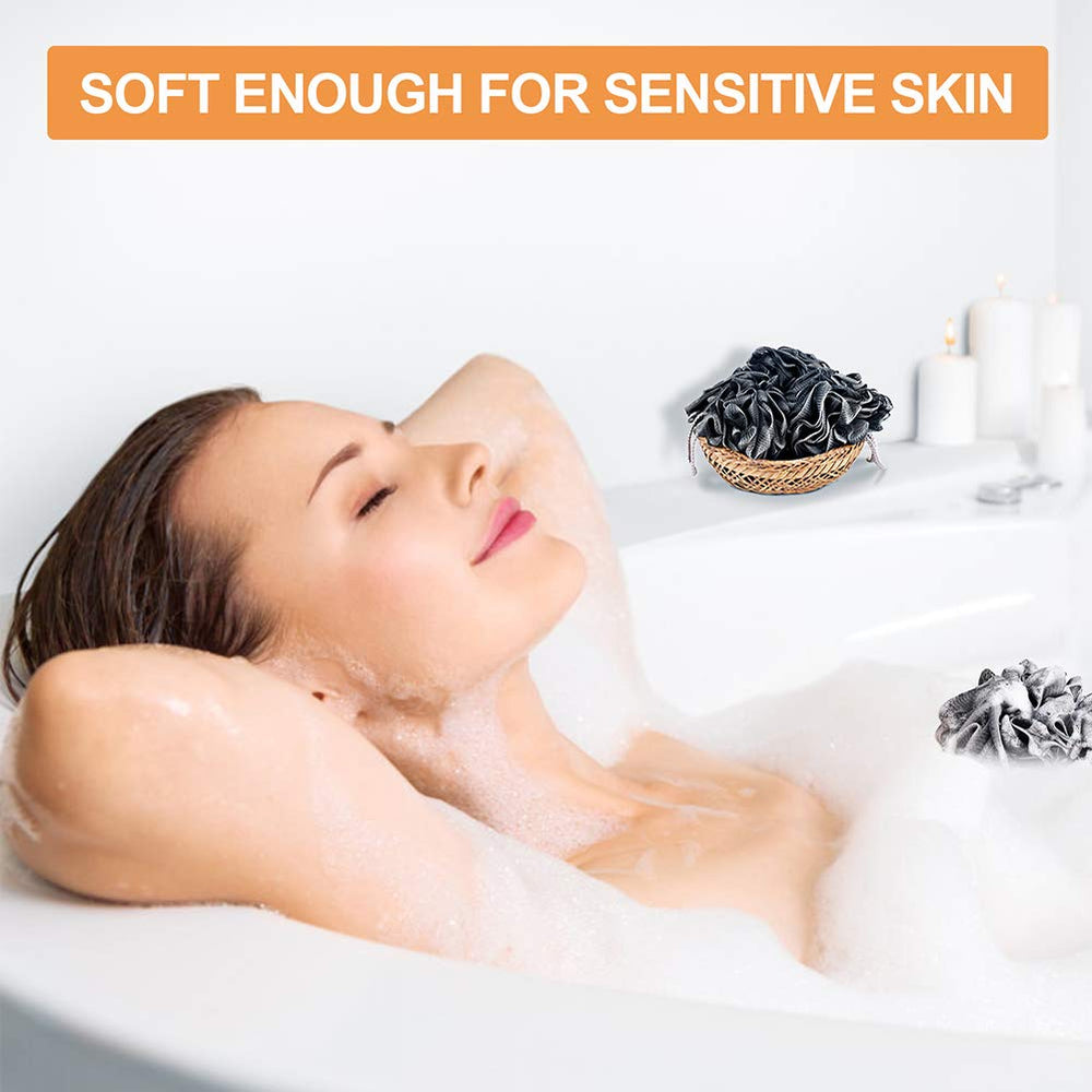 Novosun loofah soft exfoliation for comfortable shower routine