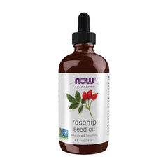 NOW Foods Rose Hip Seed Oil amber bottle ready for daily facial care nourishment