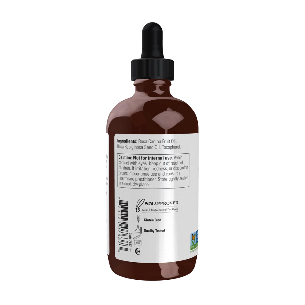 NOW Foods Rose Hip Seed Oil is omega-6 rich for skin-nourishing potential
