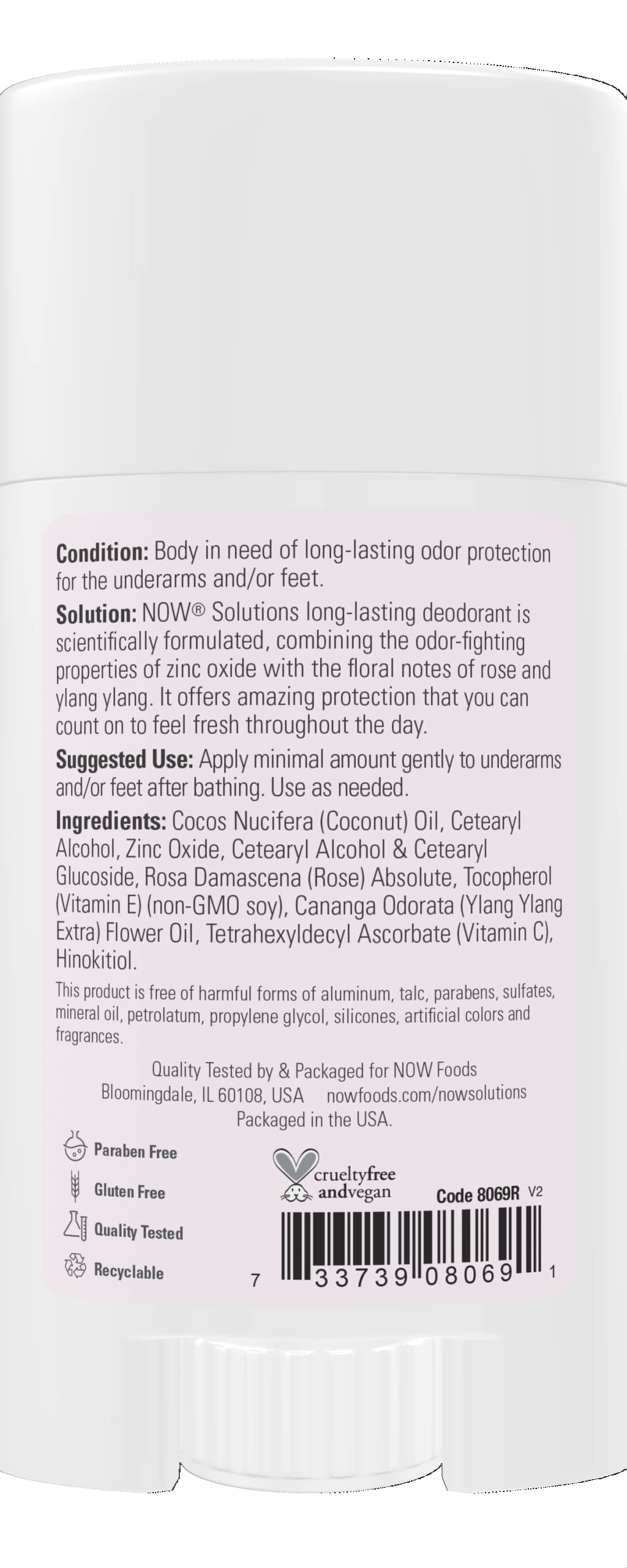NOW Foods Solutions rose-ylang-ylang fragrance close-up highlights floral scent
