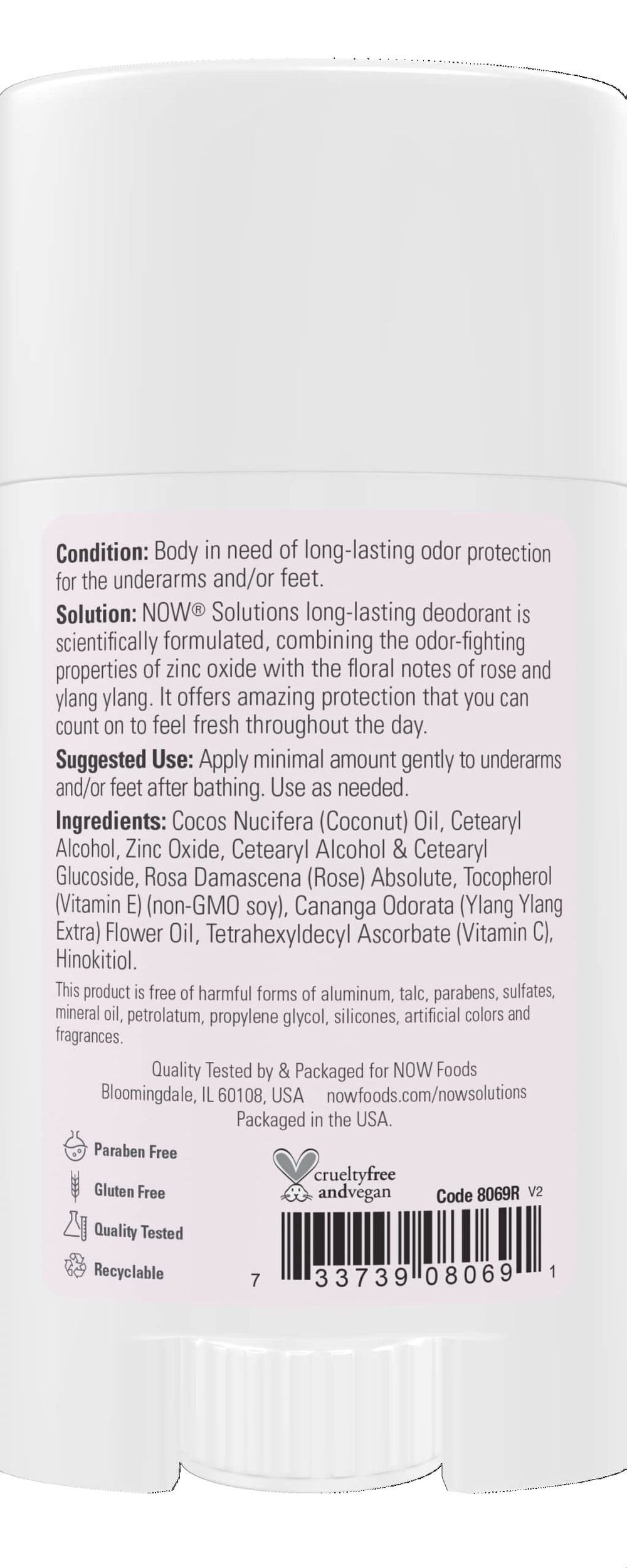 NOW Foods Solutions rose-ylang-ylang fragrance close-up highlights floral scent