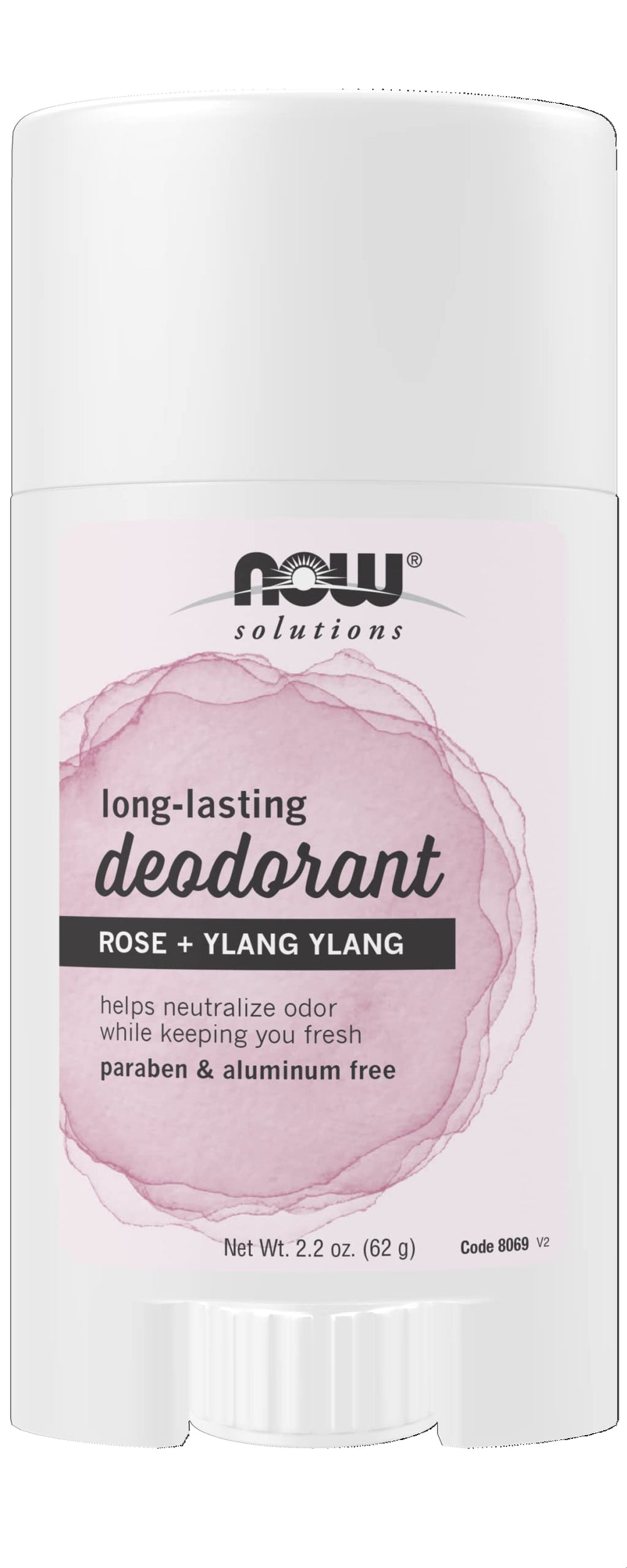 NOW Foods Solutions deodorant packaging shows aluminum-free formula for daily use