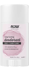NOW Foods Solutions deodorant packaging shows aluminum-free formula for daily use
