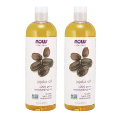NOW Solutions Jojoba Oil bottle shows versatile facial hydration.