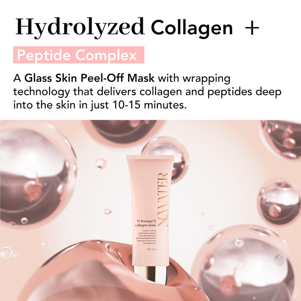 NOWATER Collagen Wrapping Mask cream-sheet texture provides hydration.