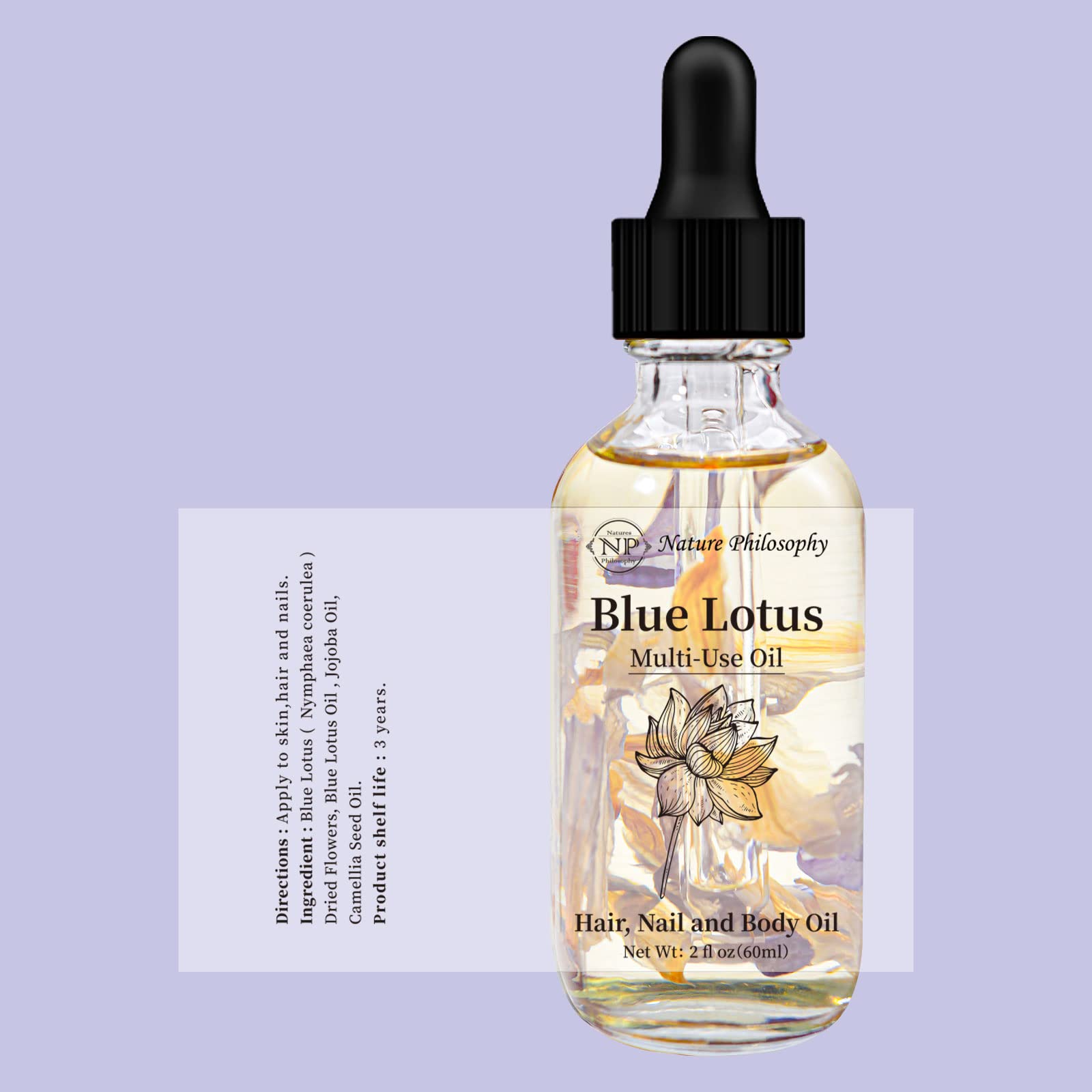 NP NATURES PHILOSOPHY hair usage suggests smooth ends and shine.