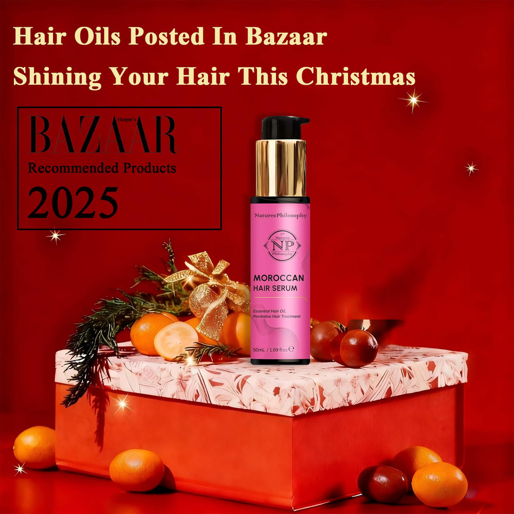 NP NATURES PHILOSOPHY hair serum dispense close up demonstrates fast absorption.