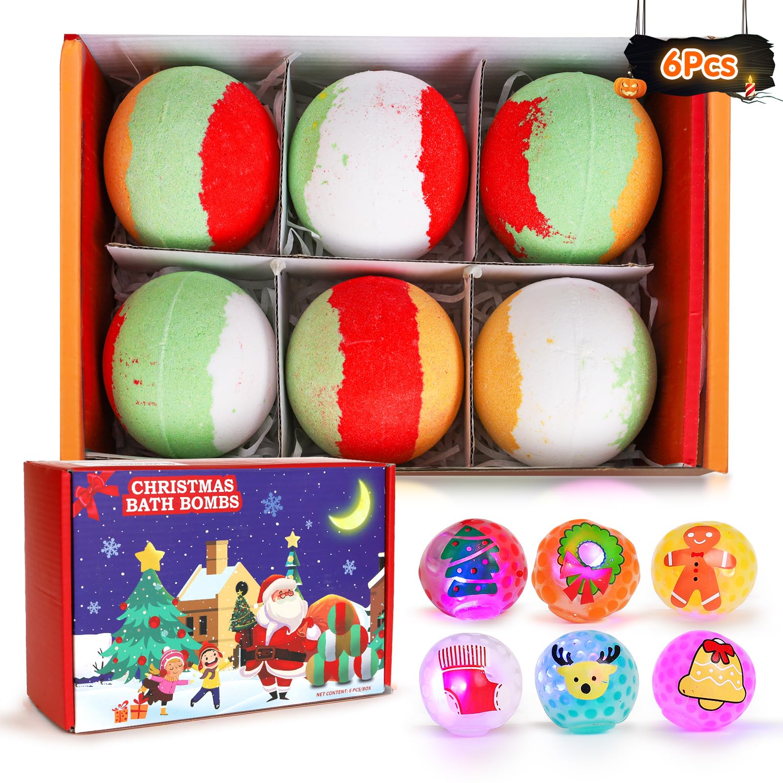 NPET handmade organic bath bombs with moisturizing oils for skin friendly holidays
