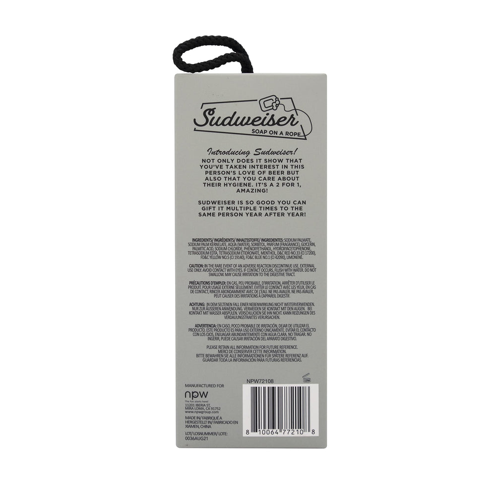 NPW Sudweiser rope grip aids shower time without dropping the soap.