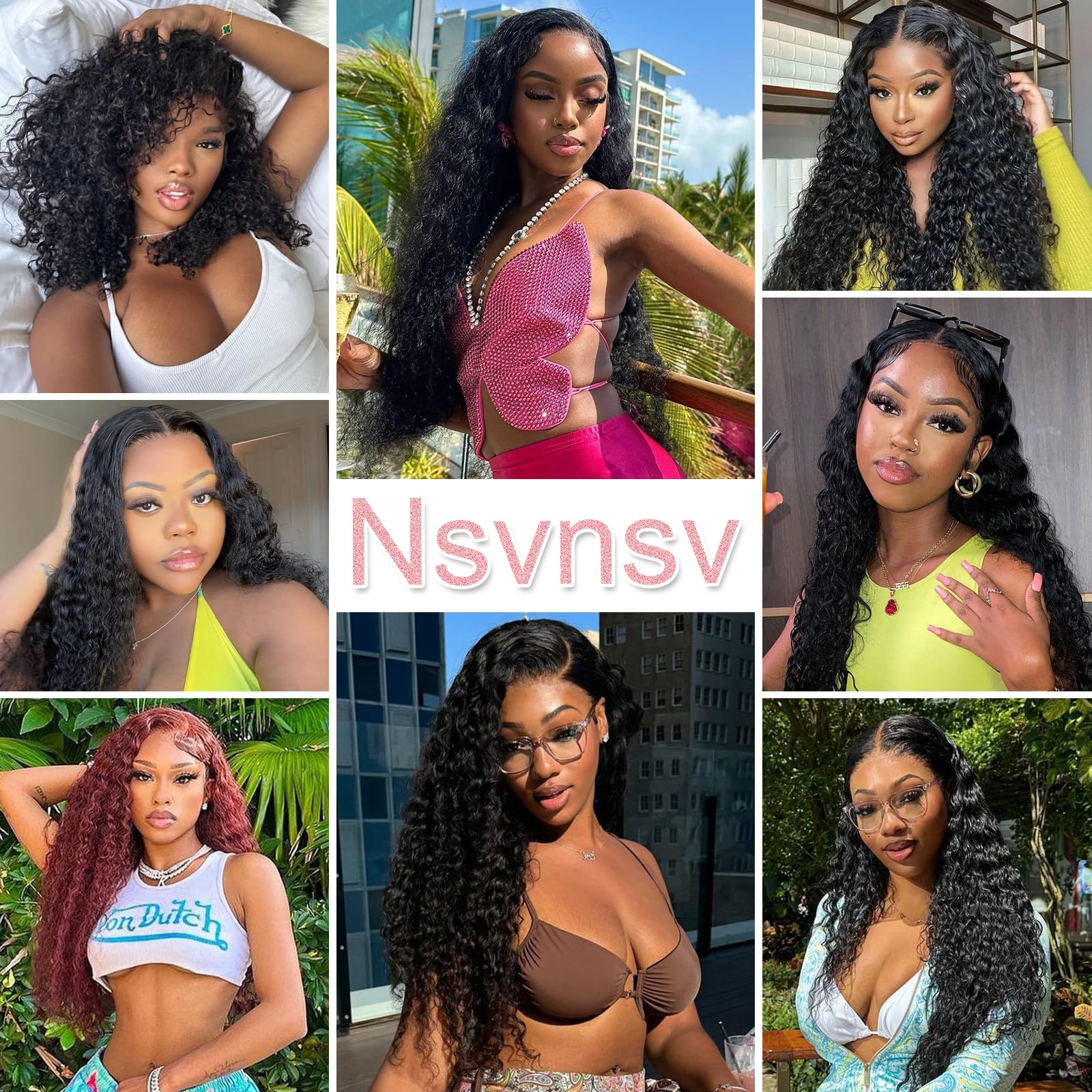 Nsvnsv natural color deep wave look suitable for daily wear and events.
