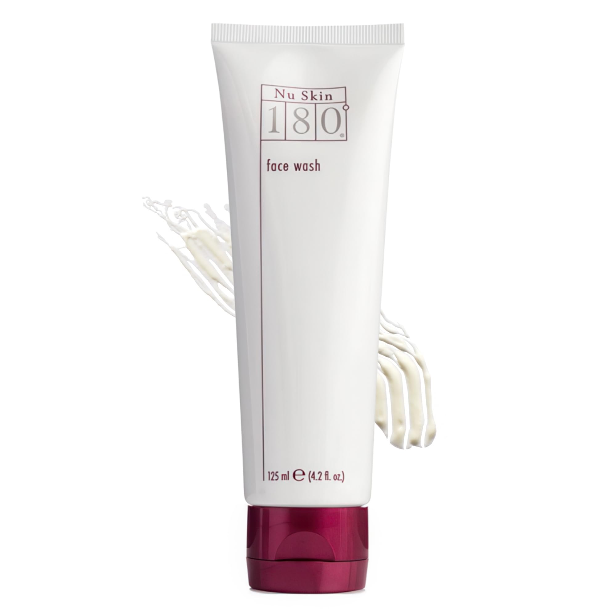 Nu Skin 180° Face Wash bottle for daily cleansing and smooth skin prep.