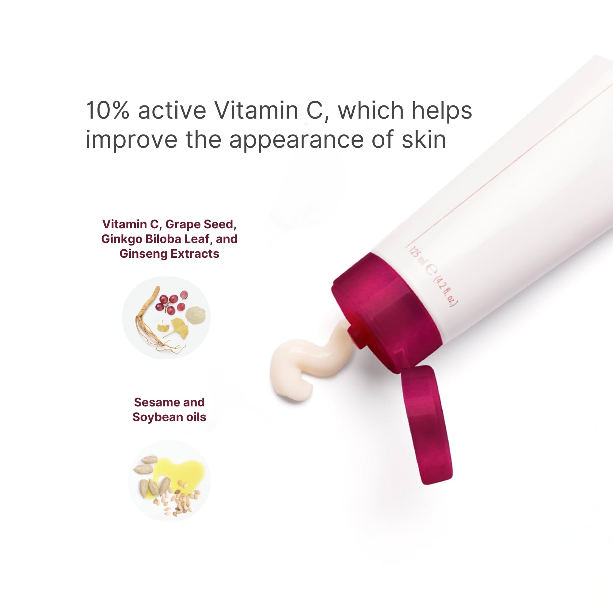 Nu Skin 180° Face Wash with ginkgo biloba helps shield skin from stressors.