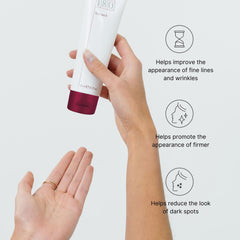 Nu Skin 180° Face Wash waterless formula preserves moisture while cleansing.