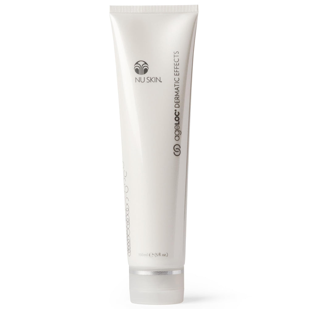 Nu Skin ageLOC Dermatic Effects bottle-pump shows even application for smoother skin.