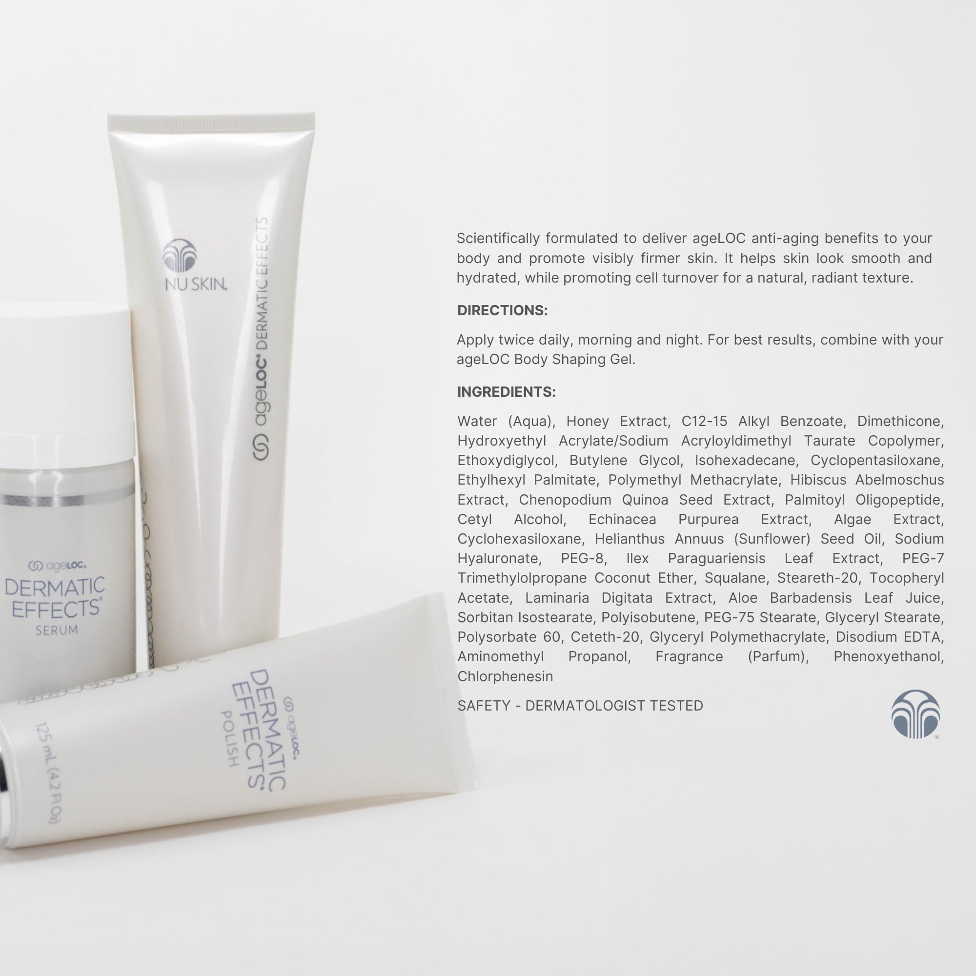 Nu Skin ageLOC Dermatic Effects hibiscus-extract closeup highlights antioxidant protection.