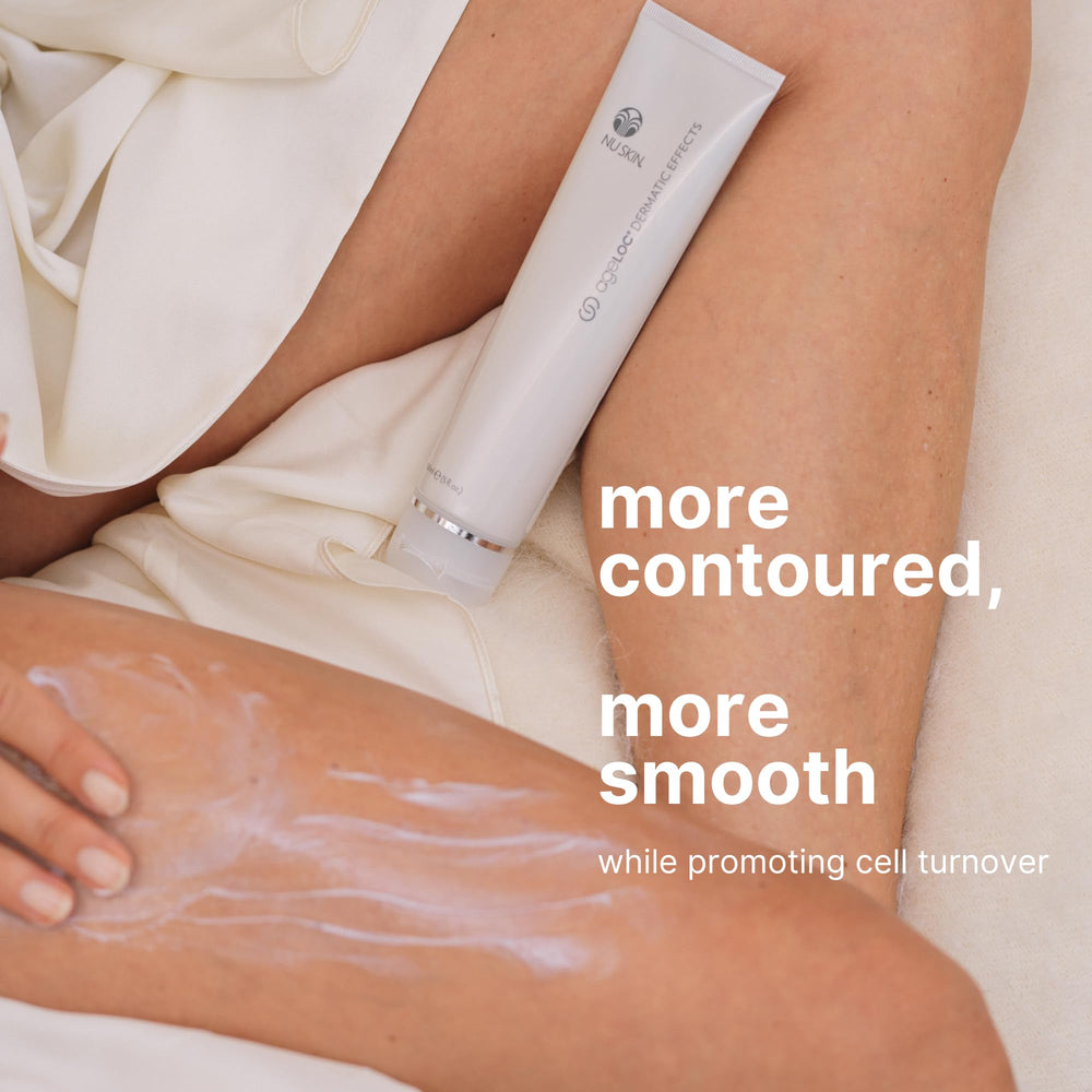 Nu Skin ageLOC Dermatic Effects hyaluronic-acid closeup highlights deep hydration.
