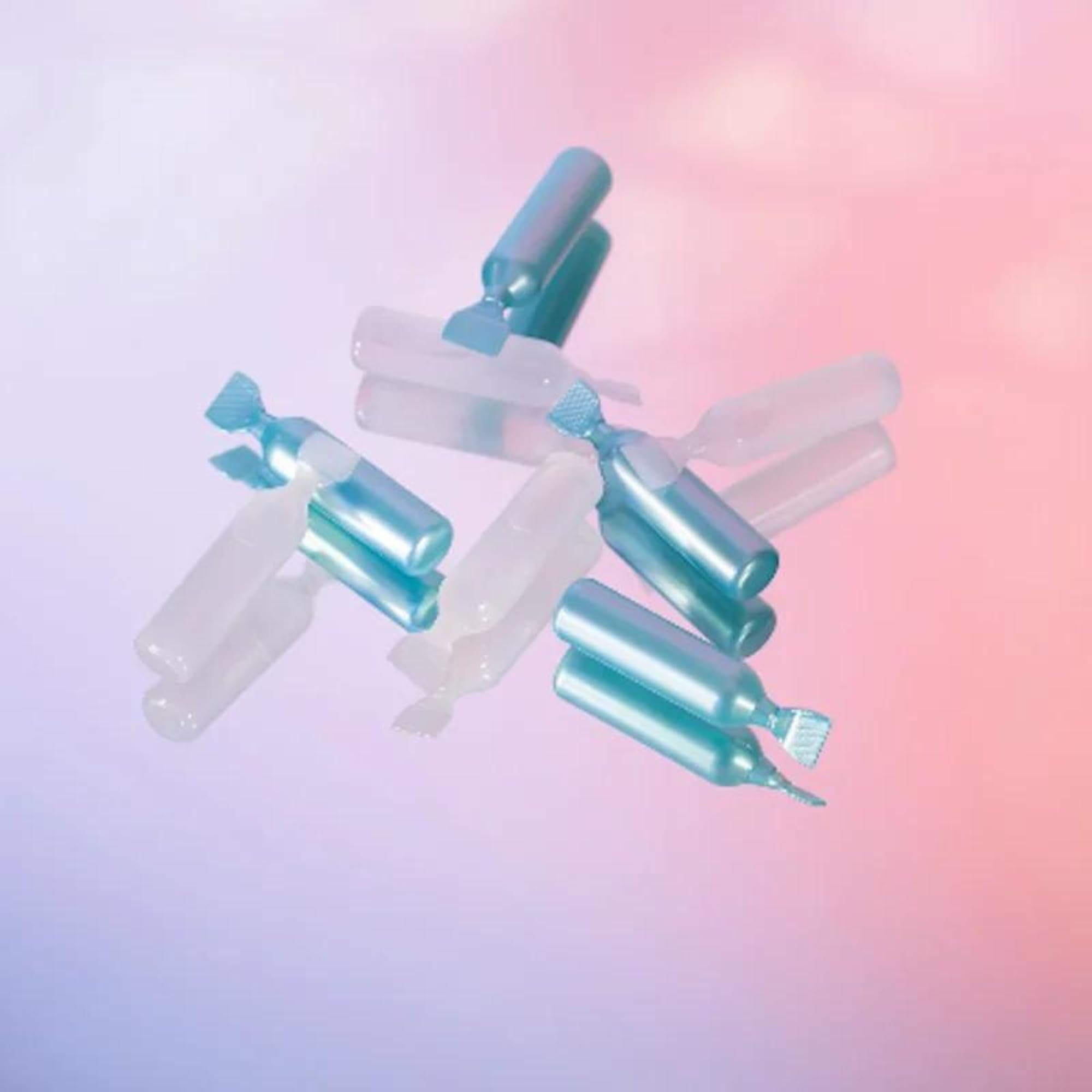 Nu Skin ageLOC GS ampoules being dispensed for a convenient weekly routine.