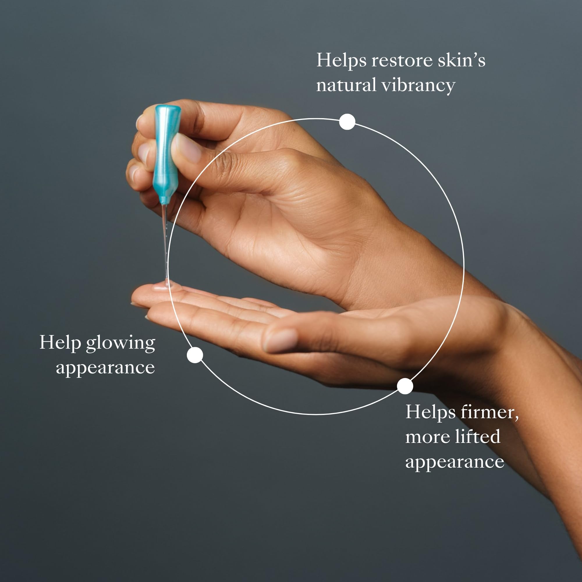 Nu Skin ageLOC GS application ritual shown for step-by-step two-phase treatment.