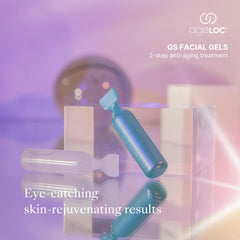 Nu Skin ageLOC GS eight ampoules pack displayed for at-home routine.
