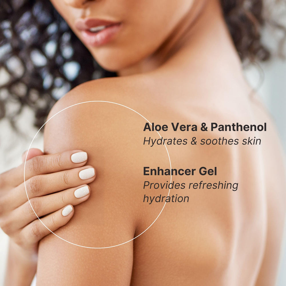 Nu Skin Enhancer Skin Conditioning Gel delivers a cooling sensation that feels refreshing.