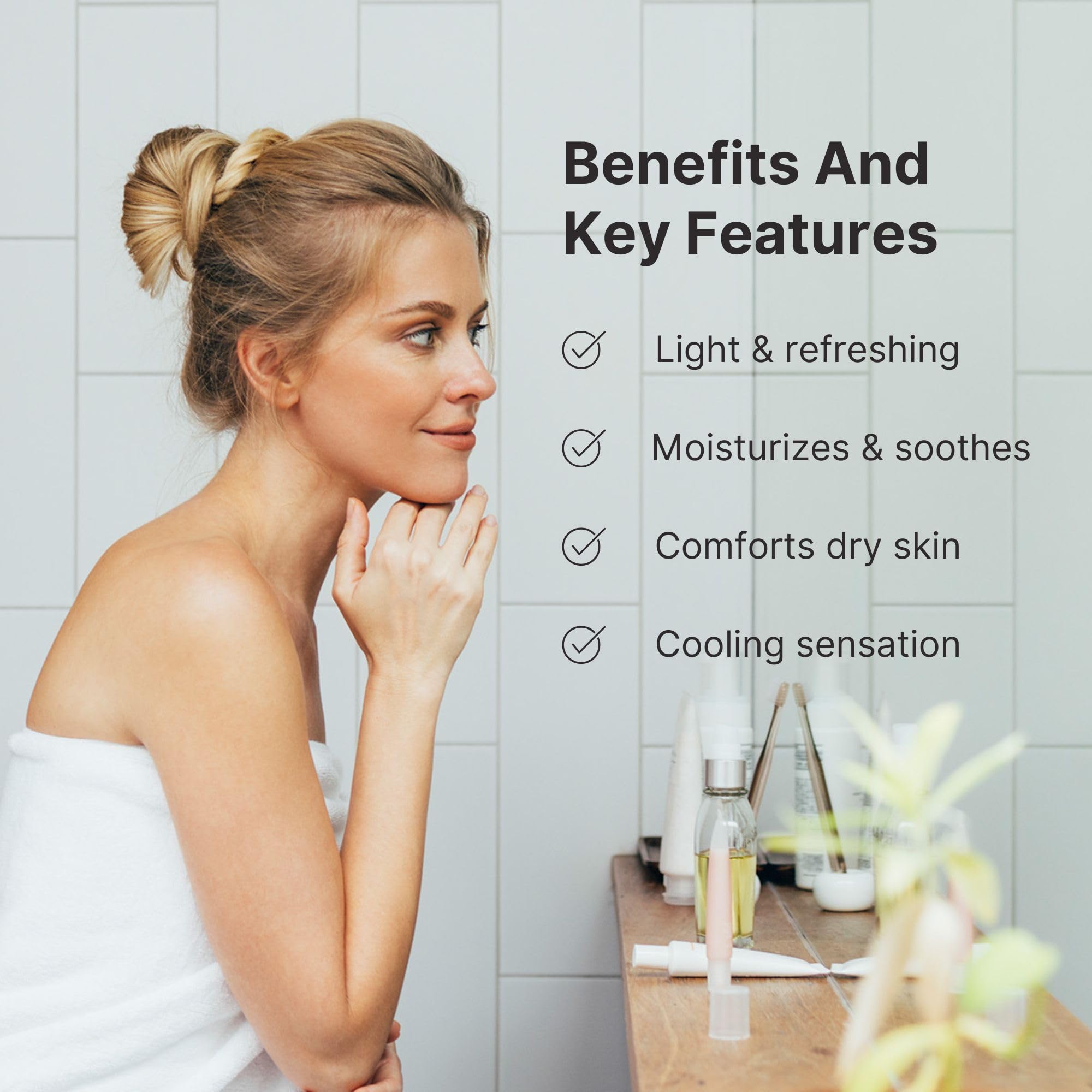 Nu Skin Enhancer Skin Conditioning Gel helps refine pores for a smoother complexion.