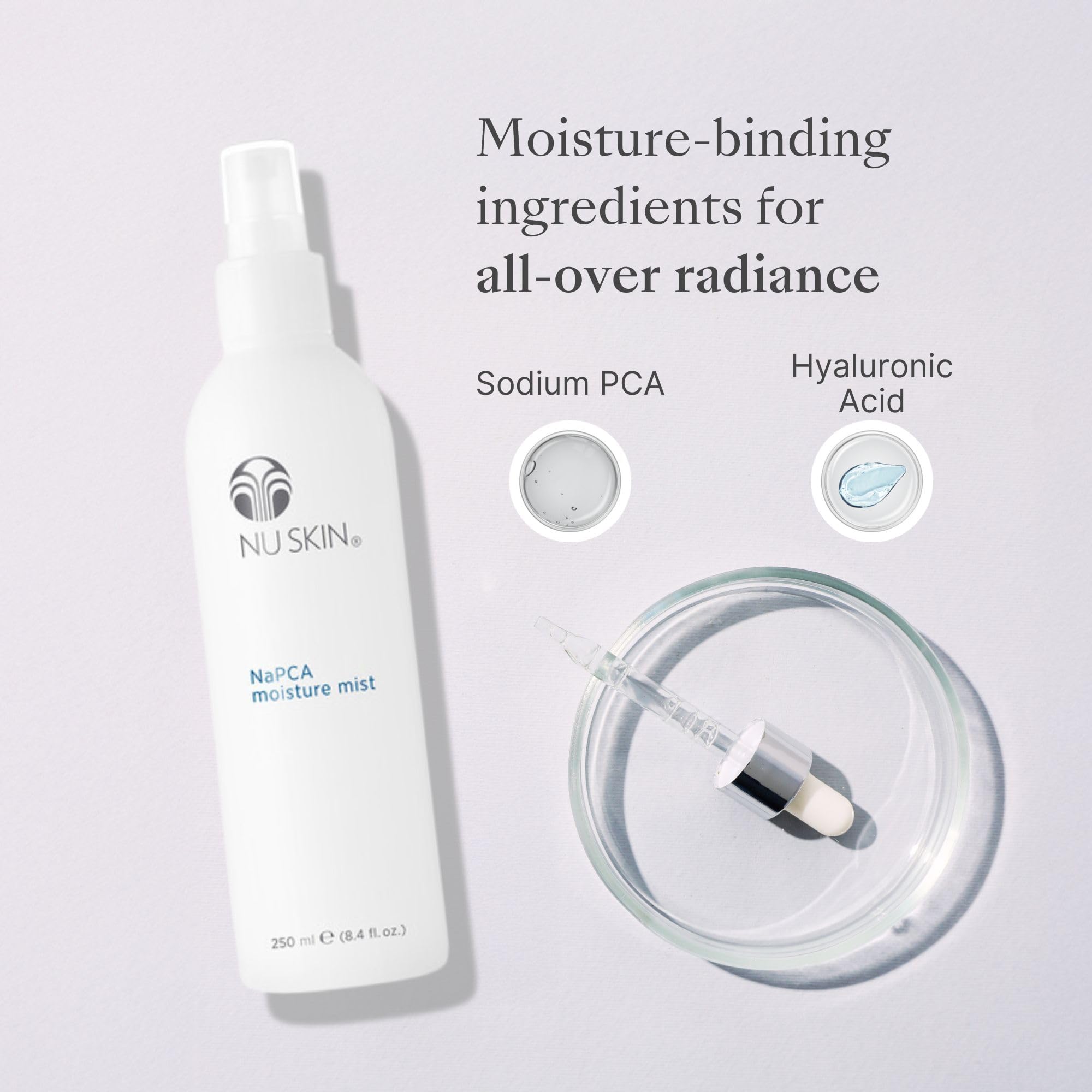 Nu Skin NaPCA Moisture Mist environmental shield protects skin from irritants