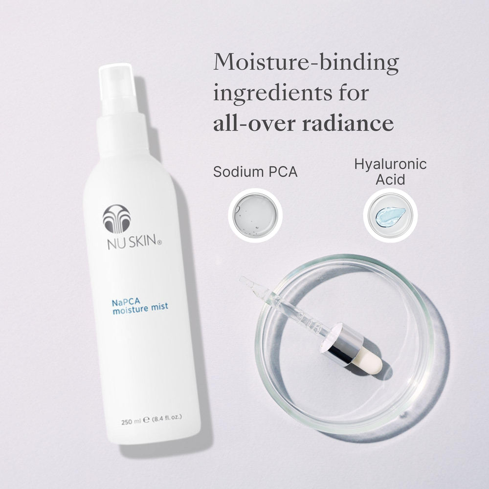 Nu Skin NaPCA Moisture Mist environmental shield protects skin from irritants