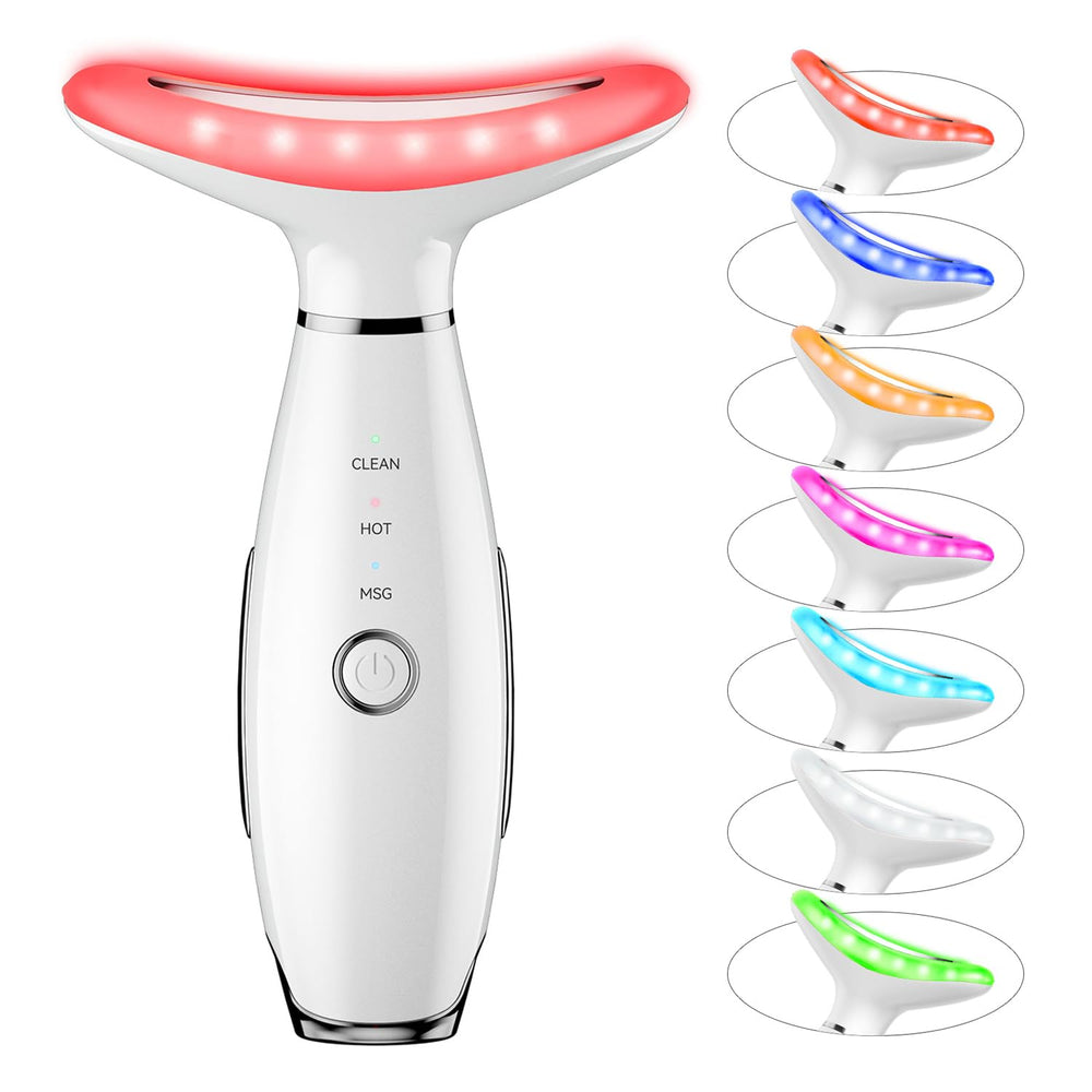 NUAKENE 7-color neck-face massager front view for at-home skincare
