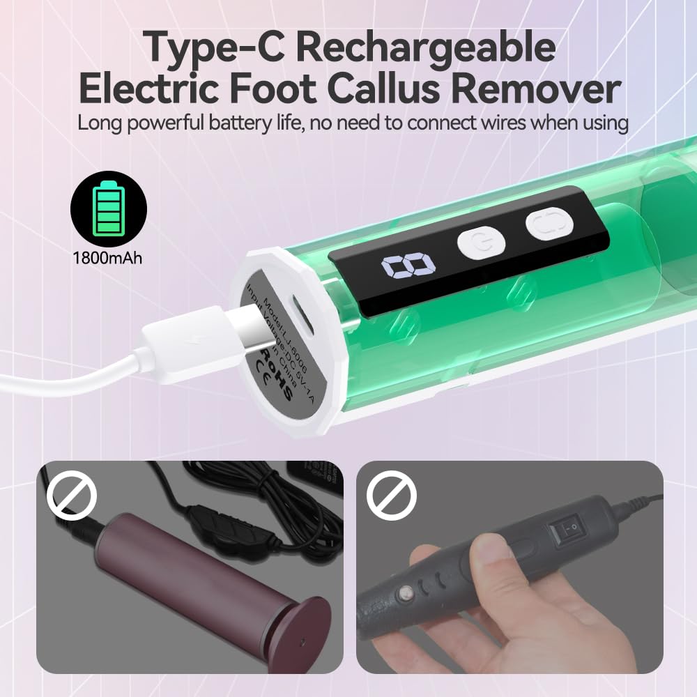 NUAKENE dual-mode attachments image shows two-in-one foot and nail care.