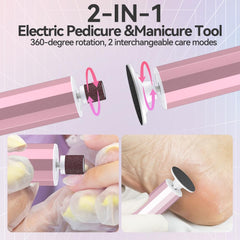NUAKENE foot file kit discs 60-count case highlights versatile sanding options.